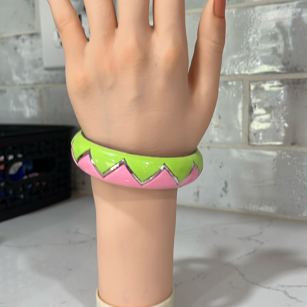 Neon and Pink Bangle Bracelet